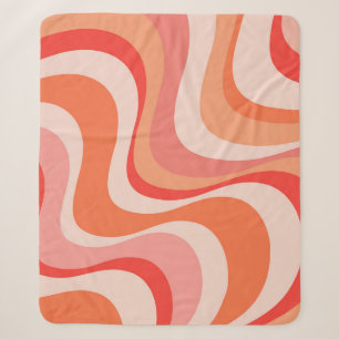 Farbenfrohe, moderne Retrowellen Sherpadecke
