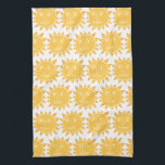 Farbenfrohe moderne Sonnen-Gelb-Muster Geschirrtuch<br><div class="desc">Dekorieren Sie Ihre Küche mit diesem coolen,  sonnendurchfluteten Handtuch. Macht ein großartiges Haus-Erwärmung,  Geburtstag oder Hochzeitsgeschenk! Sie können ihn anpassen und auch Text hinzufügen. Karo in meinem Shop für viel mehr Farben und Muster!</div>