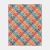 Farbenfrohe moderne Stilelemente aus dem Mittelalt Fleecedecke (Vorderseite)