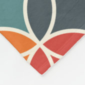 Farbenfrohe moderne Stilelemente aus dem Mittelalt Fleecedecke (Ecke)