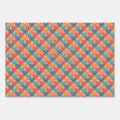 Farbenfrohe moderne Stilelemente aus dem Mittelalt Geschenkpapier Set (Vorderseite 3)