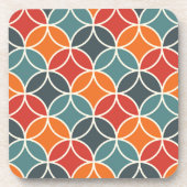 Farbenfrohe moderne Stilelemente aus dem Mittelalt Getränkeuntersetzer (Vorderseite)