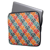 Farbenfrohe moderne Stilelemente aus dem Mittelalt Laptopschutzhülle (Vorderseite Links)