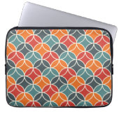 Farbenfrohe moderne Stilelemente aus dem Mittelalt Laptopschutzhülle (Vorderseite)