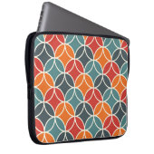 Farbenfrohe moderne Stilelemente aus dem Mittelalt Laptopschutzhülle (Vorne Rechts)