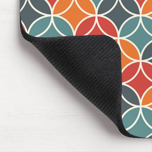 Farbenfrohe moderne Stilelemente aus dem Mittelalt Mousepad (Ecke)