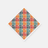 Farbenfrohe moderne Stilelemente aus dem Mittelalt Serviette (Ecke)