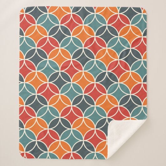 Farbenfrohe moderne Stilelemente aus dem Mittelalt Sherpadecke (Vorderseite)