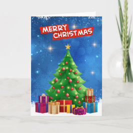 Farbenfrohe moderne stilvolle Weihnachtsfeiertage Karte