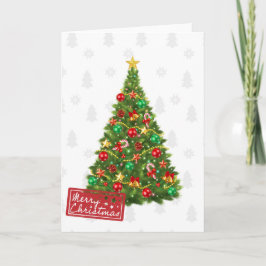 Farbenfrohe moderne stilvolle Weihnachtsfeiertage Karte