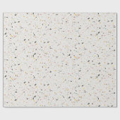 Farbenfrohe moderne Terrazzo Textur Muster Geschenkpapier (Flach)