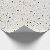 Farbenfrohe moderne Terrazzo Textur Muster Geschenkpapier (Ecke)
