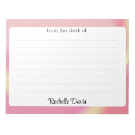 Farbenfrohe moderne, trendige Einrichtung Notizblock