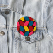 Farbenfrohe, moderne, trendige, urbane Blume Button (Beispiel)