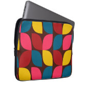 Farbenfrohe, moderne, trendige, urbane Blume Laptopschutzhülle (Vorne Rechts)