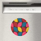 Farbenfrohe, moderne, trendige, urbane Blume Magnet (In Situ (Geschirrspüler))