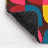 Farbenfrohe, moderne, trendige, urbane Blume Mousepad (Ecke)