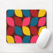 Farbenfrohe, moderne, trendige, urbane Blume Mousepad (Mit Mouse)