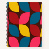 Farbenfrohe, moderne, trendige, urbane Blume Notizblock (Vorderseite)