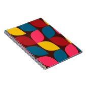 Farbenfrohe, moderne, trendige, urbane Blume Notizblock (Rechte Seite)