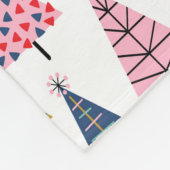 Farbenfrohe moderne Urlaubsmuster Fleecedecke (Ecke)