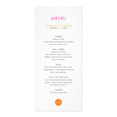 Farbenfrohe, moderne, vertikale Karten für Hochzei (Vorne)