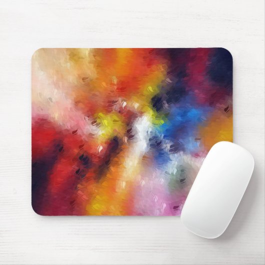 Farbenfrohe moderne Vorlage Abstrakte Kunst, Dicht Mousepad (Mit Mouse)