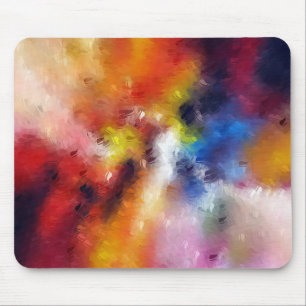 Farbenfrohe moderne Vorlage Abstrakte Kunst, Dicht Mousepad