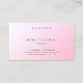 Farbenfrohe moderne Vorlage Elegantes Design Trend Visitenkarte (Rückseite)