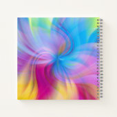 Farbenfrohe, moderne Wasserfarben, Abstraktes Must Notizblock (Rückseite)