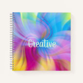 Farbenfrohe, moderne Wasserfarben, Abstraktes Must Notizblock (Vorderseite)