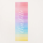 Farbenfrohe, moderne Wasserfarben Personalisiert Yogamatte (Vorderseite)