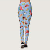 Farbenfrohe Moderne Wassermelone Muster Leggings (Rückseite)