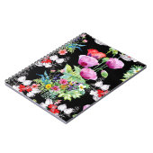 Farbenfrohe Mohnsommer-Blume Notizblock (Linke Seite)