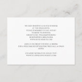 Farbenfrohe MohnwildBlume Hochzeitskarte Begleitkarte (Rückseite)