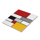 Farbenfrohe Mondrian-Inspiration Fliese (Seite)