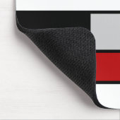 Farbenfrohe Mondrian-Inspiration Mousepad (Ecke)