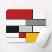 Farbenfrohe Mondrian-Inspiration Mousepad (Mit Mouse)