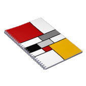 Farbenfrohe Mondrian-Inspiration Notizblock (Rechte Seite)