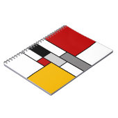 Farbenfrohe Mondrian-Inspiration Notizblock (Linke Seite)