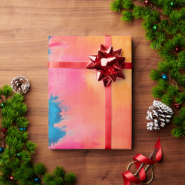 Farbenfrohe Monogram-Geschenke Saisonaler Geburtst Geschenkpapier