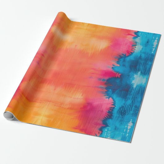 Farbenfrohe Monogram-Geschenke Saisonaler Geburtst Geschenkpapier (Ungerollt)