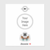 Farbenfrohe Monographie Aufkleber (Blatt)