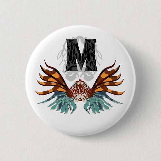 Farbenfrohe Monographie Button (Vorderseite)