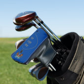 Farbenfrohe Monographie Golf Headcover (In Situ)
