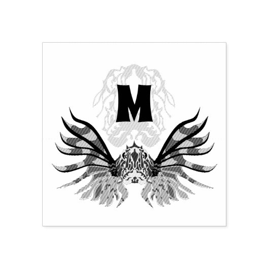 Farbenfrohe Monographie Gummistempel (Prägung)