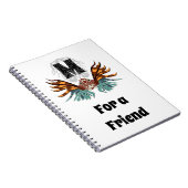 Farbenfrohe Monographie Notizblock (Rechte Seite)