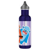 Farbenfrohe Monster Personalisierte Kinder Edelstahlflasche (Rechts)