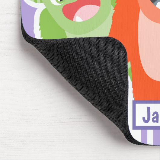 Farbenfrohe Monster Personalisierte Kinder Mousepad (Ecke)