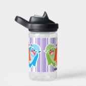 Farbenfrohe Monster Personalisierte Kinder Trinkflasche (rechts)